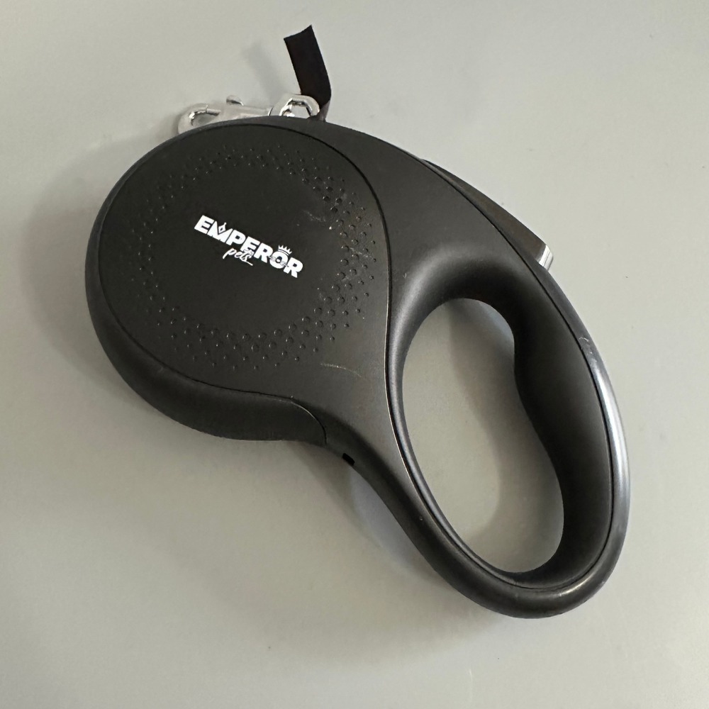 Emperor Pets Retractable Dog Leash Black Extendable Lead One Hand Brake Lock